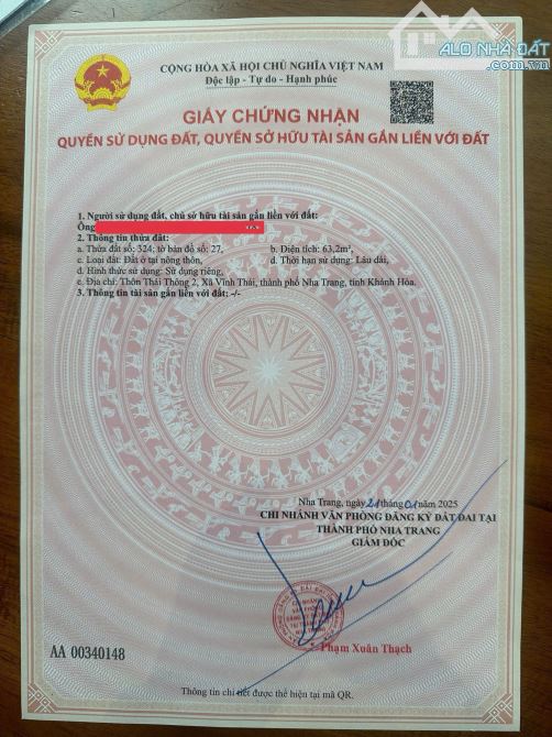 🌈🌈LÔ ĐẤT VỊ TRÍ ĐẸP – CỬA NGÕ PHÍA TÂY NHA TRANG Ngay vòng xoay Võ Nguyên Giáp – Vĩnh Th - 2