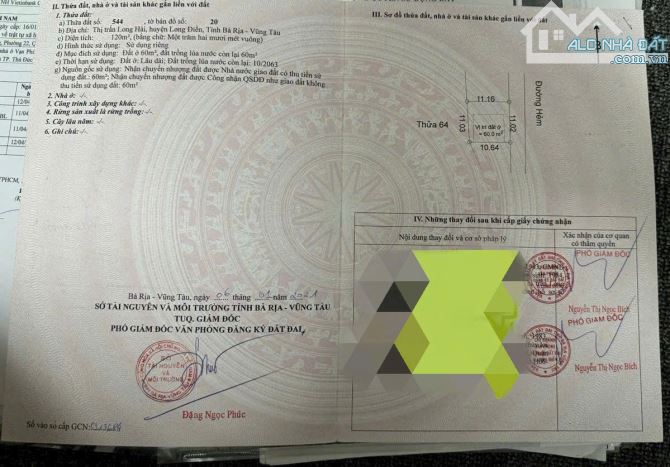 CHỦ NGỘP GỬI BÁN LÔ ĐẤT GIÁ TỐT NGAY LONG HẢI – CHỈ 1 TỶ 2 - 2