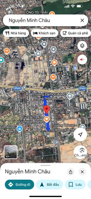 Bán đất 125m2 (5x25) - MT đường 7m5 Nguyễn Minh Châu, khu Làng Đại Học Đà Nẵng, Hòa Hải, N - 2