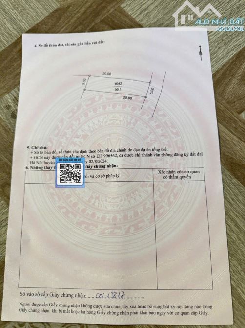Bán đất Thổ Cư Tuy Lai Mỹ Đức, Hà Nội – ô tô chạy quanh đất   – S= 100m2 - 3