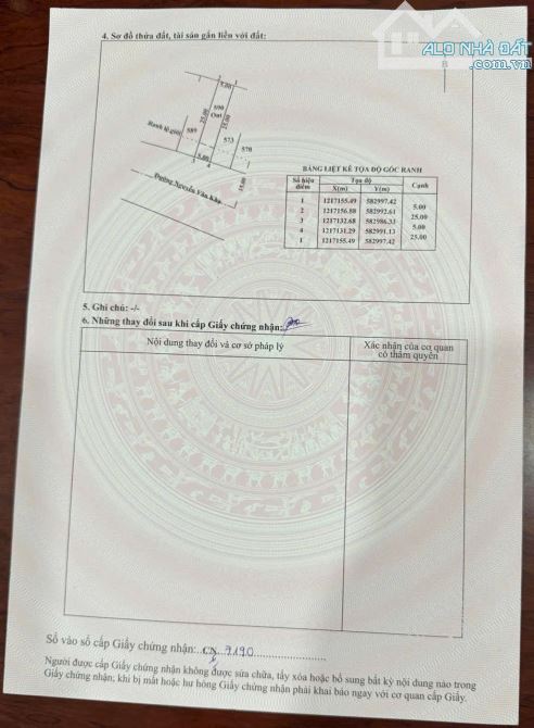 Cần bán đất mặt tiền đường Nguyễn Văn Khạ xã Tân An Hội 5x25 125m2 thổ cư 102m2 - 3