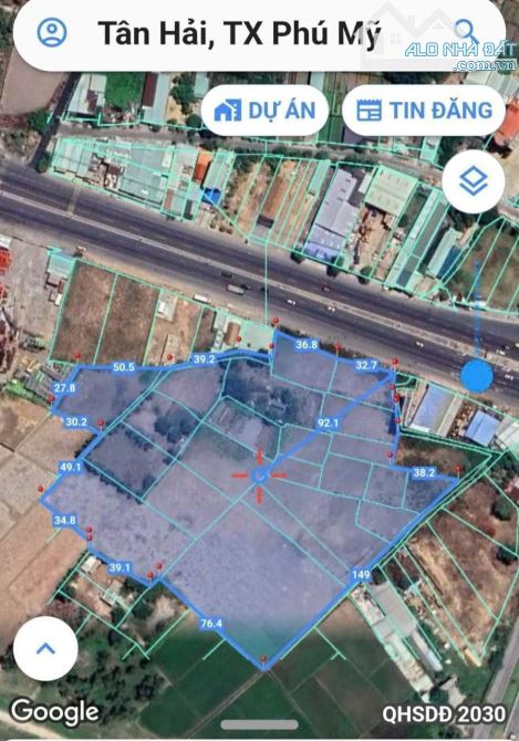 Quỹ Đất 2.4ha (ODT: 300m2) MT QL51, Tân Hải, Tp. Phú Mỹ, BRVT (P. Phú Mỹ Tp.HCM) - 3