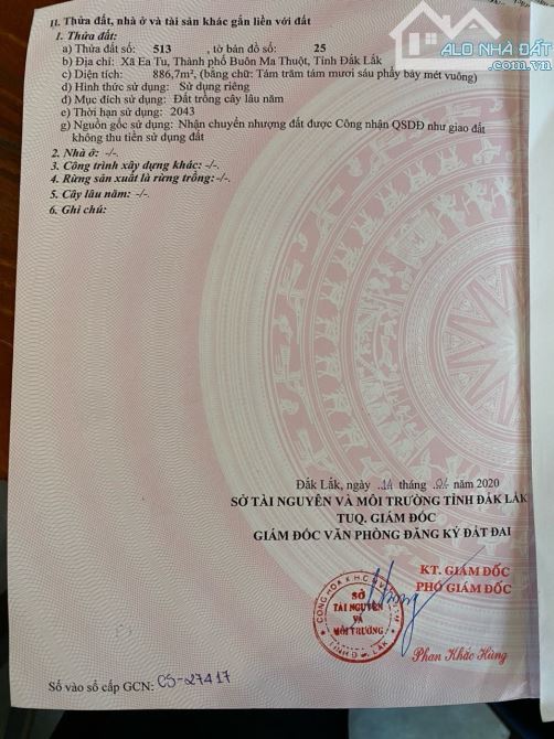 Bán lô đất sào xã Ea Tu, Quốc Lộ 26 Đăk Lăk - 3