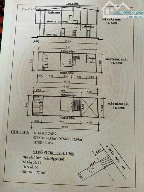 BÁN NHÀ TRỆT LẦU ĐƯỜNG TRẦN NGỌC QUẾ CÁCH ĐƯỜNG 30/4 CHỈ 60M , NINH KIỂU CẦN THƠ - 3