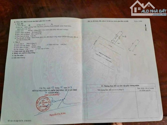 BÁN NHÀ MẶT TIỀN ĐƯỜNG TRẦN VĂN HOÀI GẦN BỆNH VIỆN VINMEC , SIÊU THỊ VINCOM - 3
