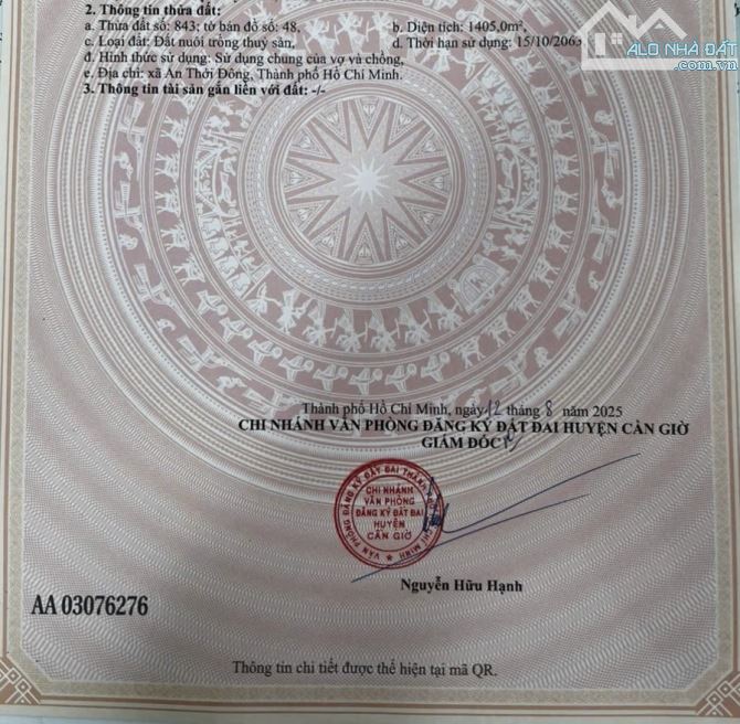 Bán đất đường Liên Xã, An Thới Đông, Cần Giờ giá 2,65tỷ - 3