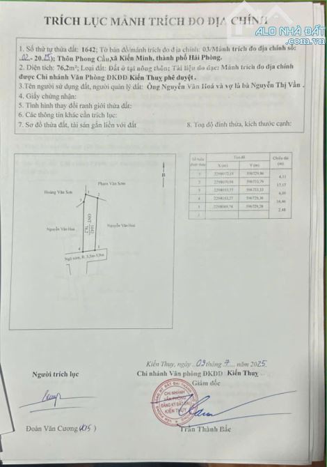 ❌❌❌ CHÍNH CHỦ GỬI BÁN LÔ ĐẤT TẠI PHONG CẦU, ĐẠI ĐỒNG, KIẾN THỤY – VỊ TRÍ ĐẸP, TIỆN ÍCH ĐẦY - 4