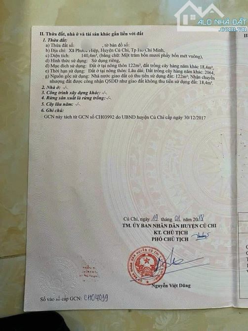 BÁN NHÀ HẺM RỘNG 6M – NGUYỄN THỊ NỊ, PHƯỚC HIỆP, CỦ CHI – 815 TRIỆU - 4