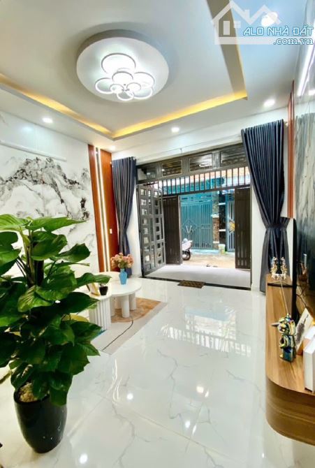 Bán nhà 1/ Trần Thị Cờ Q12, HẺM XE HƠI _ 3 tầng _ TẶNG FULL nội thất _ giá 5ty490 - 4