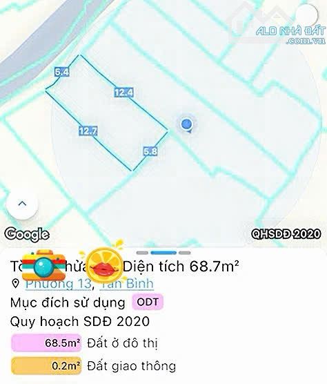 Bán gấp nhà ở lâu năm DTCN đủ hxh cạnh Trường Chinh 2tầng ngang 5m8 140m2 nhỉn 7ti TL - 4