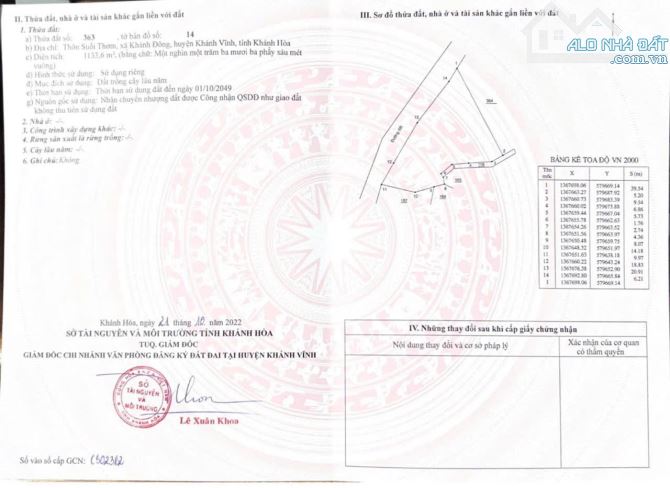 Bán Vườn Khánh Đông - Khánh Vĩnh, Khánh Hòa FULL ONT Giá 2Ty850 - 5