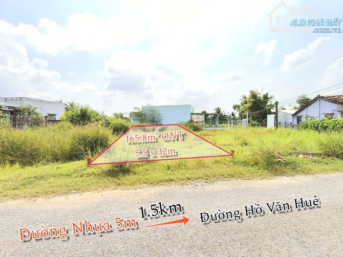 Hàng thơm, 165m2 đất thổ 5.5 x32m đường nhựa cực đẹp, 1.15 tỷ - 6