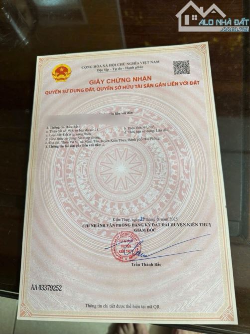 61,2m2 Vũ Vị, Minh Tân, Kiến Thụy - 7