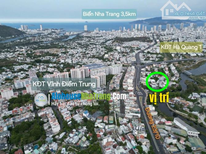 Bán đất lô góc đường 23 tháng 10 gần Vĩnh Điềm Trung Nha Trang