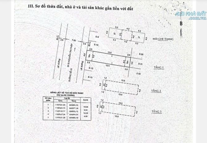 Bán nhà đường số 43 Khu Tân Quy Đông ,Quận 7, dt 4x18m,3 lầu.h.Tây - 1