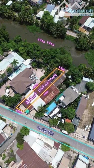 Bán đất mặt tiền đường Cầu Tàu mặt hậu View Sông Búng cực đẹp