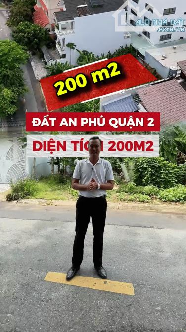 🏡 Bán đất quận 2 ngay khu đô thị An Phú. Diện tích 200m2. Bề ngang 10m - chiều dài 20m.