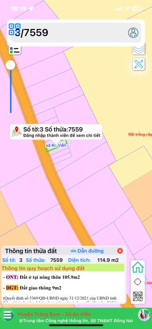 Đất nền An Viễn sổ riêng thổ cư 1 tỷ 1 /nền đường thông gần kcn Giang Điền.