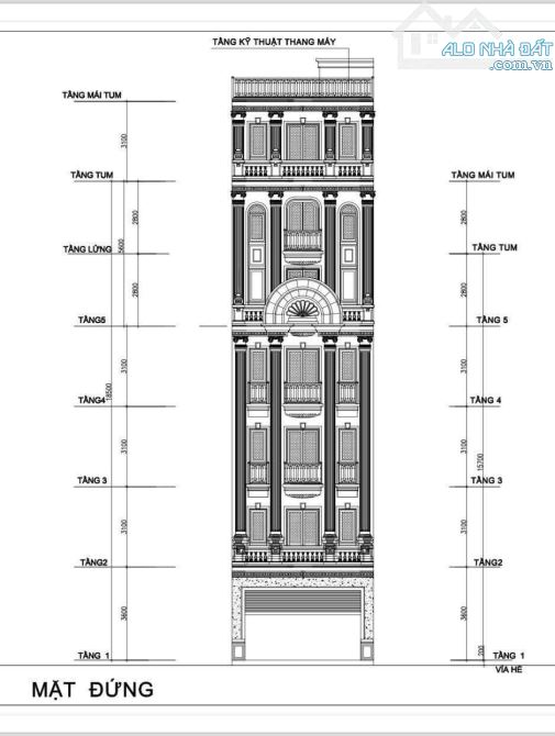 PHÁO ĐÀI LÁNG – 7 TẦNG, DT 67/75 m2, Mt 5.5m – 38 TỶ