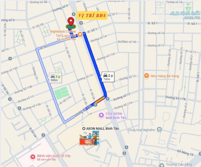 Bán đất khu Tên Lửa, MT đường Số 28, DT 4.5 x 20m, 10 tỷ. gần Aeon Mall (Tín Hưng)