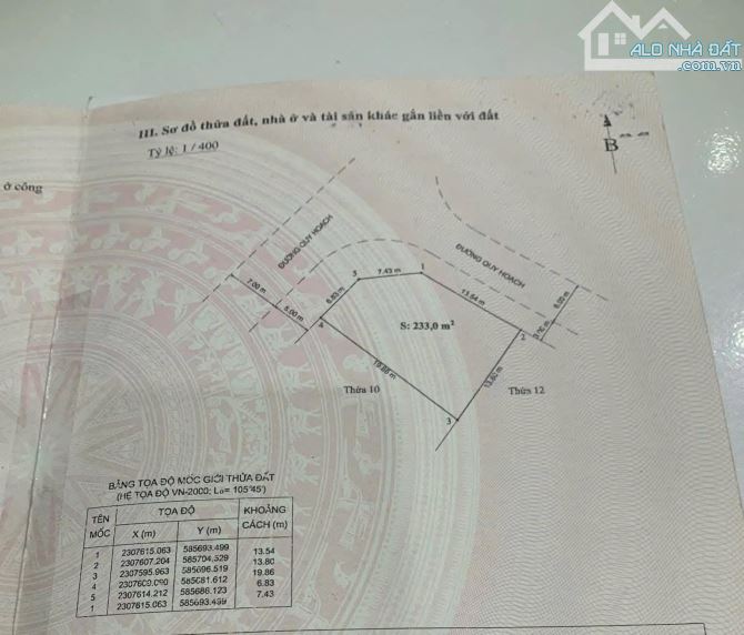 🏡 LÔ GÓC ĐẤT ĐẸP 233M² – KHU BIỆT THỰ ĐẲNG CẤP–TRÀNG DUỆ, AN DƯƠNG–GIÁ CHỈ 34TR/M2