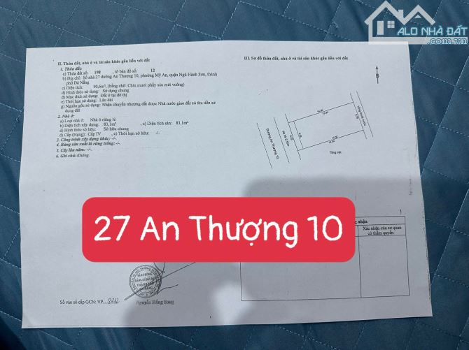 📌📌📌LÀM VIỆC TRỰC TIẾP GIÁ TỐT !!!bán lô 27 AN THƯỢNG 10