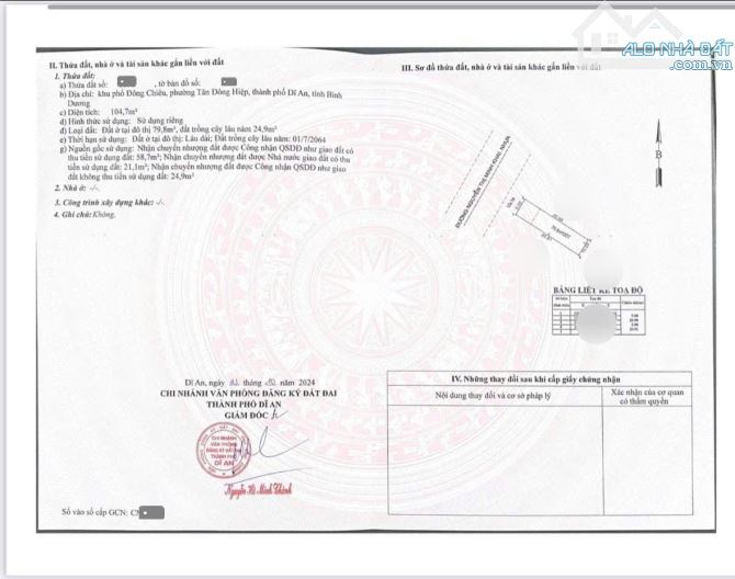 Bán đất 5x21m, mặt tiền Nguyễn Thị Minh Khai p. Tân Đông Hiệp - 1