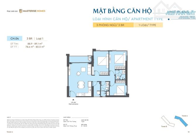 ĐỘC QUYỀN căn 3PN Masteri Rivera 80m2 trên tầng 30, Chiết khấu lên đến 17%, liên hệ ngay - 1