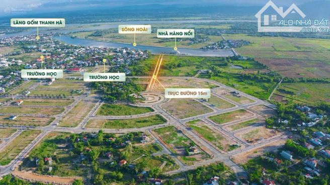 BÁN NHANH LÔ ĐẤT NỀN HỘI AN 126m2 (6x21) gần chợ Lai Nghi - Giá chỉ 2Tỷ - 1