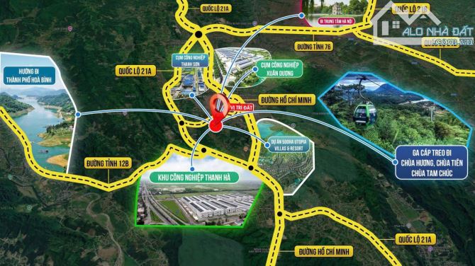 Sát Đại Học Quốc Gia Gần Ngã 4 Hoà Lạc Đại Lộ Thăng Long DT:105m Hai Thoáng view Hồ - 2