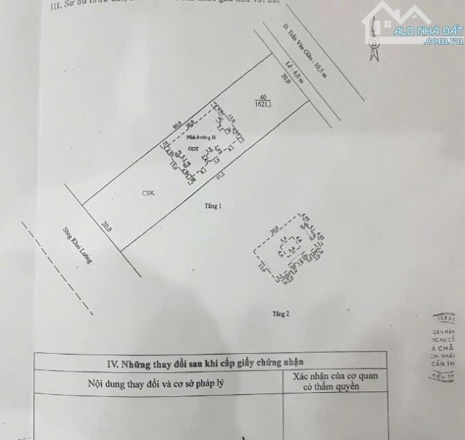 Bán biệt thự 2 mặt tiền đường Trần Văn Giàu và mặt tiền Sông, TPCT ——————————— - Diện tích - 2