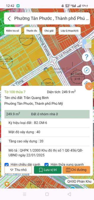 BÁN GẤP LÔ ĐẤT Lê Thánh Tông, Phường Phú Mỹ - NGANG 10x25m. Chỉ 9,5 TỶ - 3