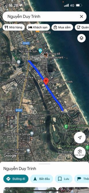 Bán lô đất đẹp mặt tiền đường 10m5 Nguyễn Duy Trinh, gần Tân Lưu, Hoà Hải, Ngũ Hành Sơn. - - 4