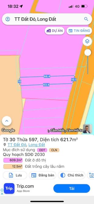 MẶT TIỀN ĐƯỜNG PHẠM HÙNG ĐỐI DIỆN KCN ĐẤT ĐỎ XÃ ĐẤT ĐỎ - TP HCM 📐Diện tích 10x62-621m - 4
