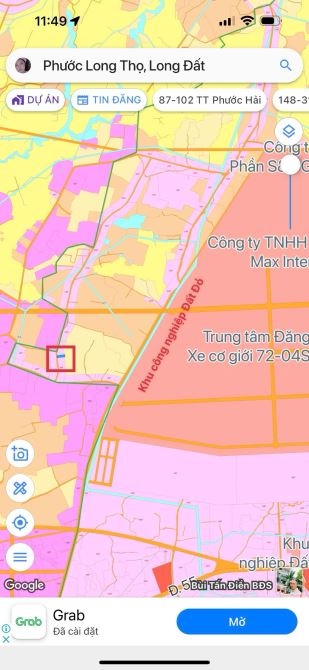 BÁN 500m2 ĐẤT XÃ ĐẤT ĐỎ- TP. HCM🌈CHỈ 1TỶ750TR🌈 ----- Dt: 10x50m; 500m2; sẵn 80tc - 5