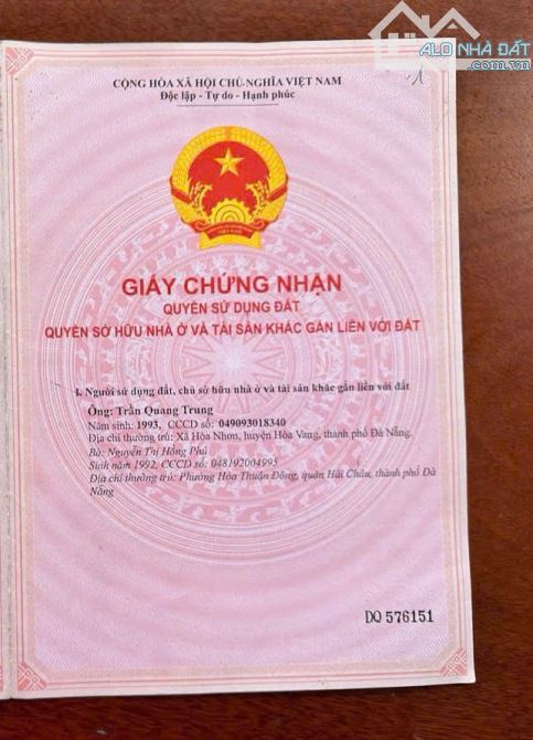 📌📌📌LÀM VIỆC TRỰC TIẾP GIÁ TỐT !!!  bán lô đất tại kiệt 517/Cách Mạng Tháng 8 - 5
