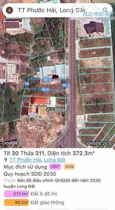 Đất đẹp ngay điểm giao của tuyến đường 44B (Sài Gòn - Hồ Tràm) và đường trung tâm xã Phước - 6