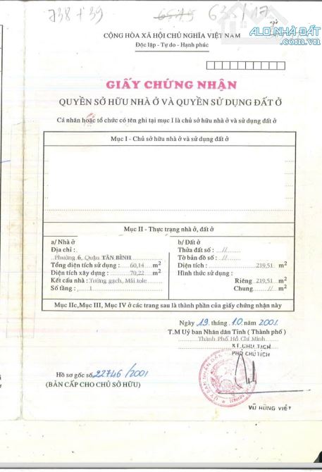 BÁN NHÀ 220M2 HẺM 6M NGHĨA PHÁT 12X19 NGAY LÝ THƯỜNG KIỆT-CƯ XÁ BẮC HẢI CHỈ 23 TỶ - 8
