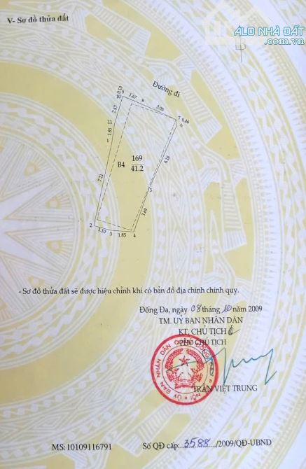 Cần bán nhà Mai Anh Tuấn- Phường Ô Chợ Dừa- Đống Đa- Hà Nội 42m2x4T, cách hồ 30m, 14.4 tỷ - 9