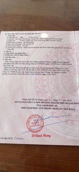 Hót...Cần bán căn nhà 97m2 ở Xuân Thới Đông - Hóc Môn giá 785 triệu. - 9
