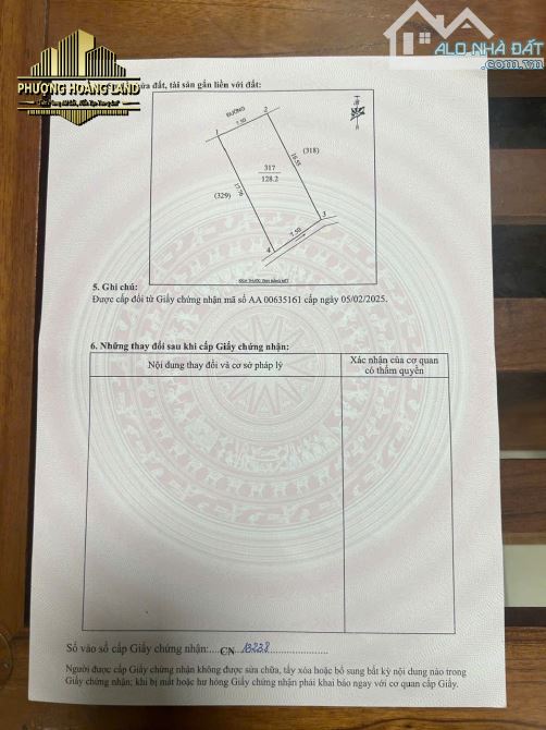SIÊU PHẨM ĐẤT ĐẸP – XÓM YÊN VINH, HƯNG ĐÔNG (CŨ) – P. VINH HƯNG 128,2m2 Tây Bắc đường 8m