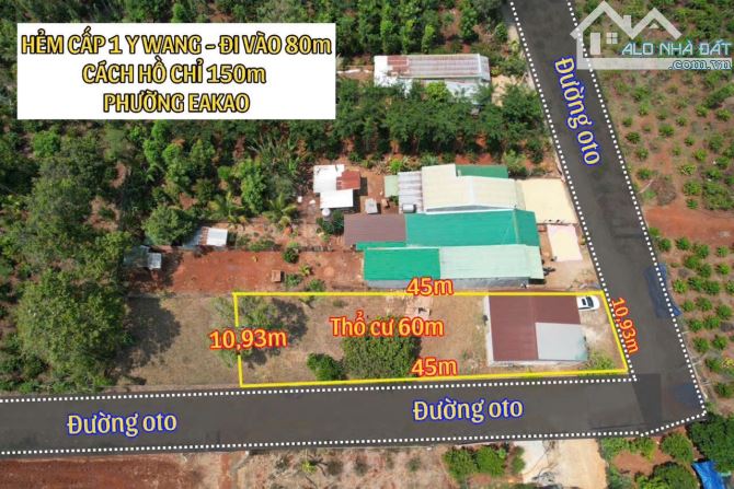 Bán lô đất góc 2 mặt tiền view hồ EaKao siêu đẹp,TP BMT