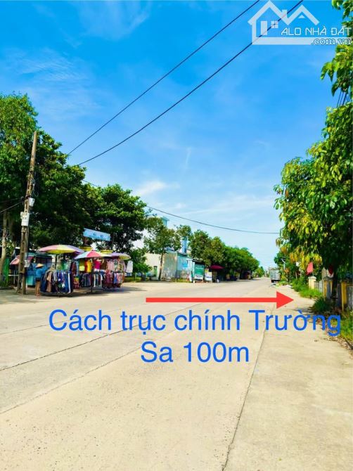Bán lô góc 120m2 - Gần trục Trường Sa - DUy Thành - Đường BT 5m - Giá 680tr.