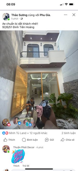 🏠 Bán nhà 2 tầng Kiệt Đinh Tiên Hoàng thông Trần Cao Vân - Nguyễn Tất Thành.