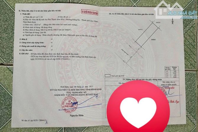 BÁN LÔ ĐẤT AN PHÚ THỊNH – B3A, P. ĐỐNG ĐA, QUY NHƠN