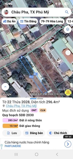 Chủ ngộp cần bán gấp Đường nhựa Châu Pha, Phú Mỹ