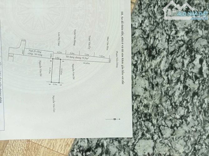 Lô đất 46,7m2 tại tổ 3 thị trấn An Dương, Phường An Dương1,1x tỷ vị trí ngay bệnh viện