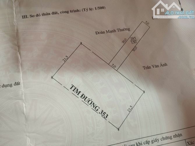 Cần bán nhà 3 tầng mặt đường Phạm Văn Đồng, dt150m2, mt 5m