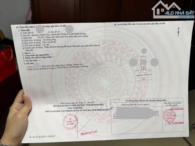 Bán đất kế công viên 4.5x15m, đường N3 KDC Lê Phong Thuận Giao gần chợ 185 - 1