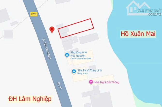 CHÍNH CHỦ BÁN LÔ ĐẤT HƠN 1000M2 MẶT TIỀN HAI MƯƠI MÉT BAM ĐƯỜNG QL21 TẠI THỊ TRẤN XUÂN MAI - 1